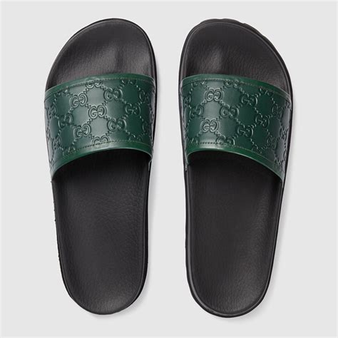 blue gucci mens slides|gucci slides men stockx.